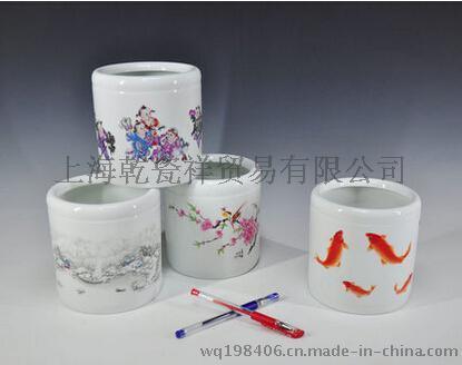 陶瓷筆筒定做廠家 陶瓷筆筒生產(chǎn)廠家